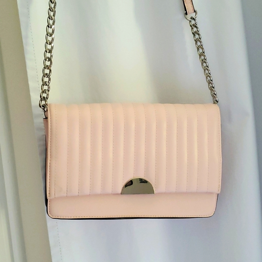 Small pink clutch purse